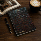 Luxury Executive Monogram Premium Leather ノートブック