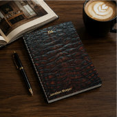 Luxury Executive Monogram Premium Leather ノートブック