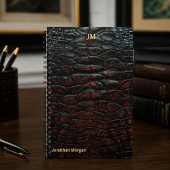 Luxury Executive Monogram Premium Leather ノートブック