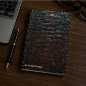 Luxury Executive Monogram Premium Leather ノートブック