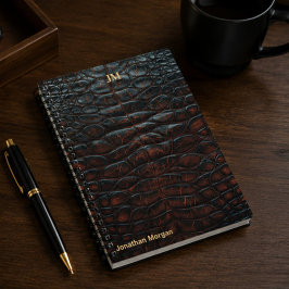 Luxury Executive Monogram Premium Leather ノートブック