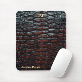 Luxury Executive Monogram Premium Leather マウスパッド