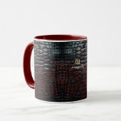 Luxury Executive Monogram Premium Leather マグカップ (正面左)