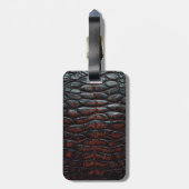 Luxury Executive Monogram Premium Leather ラゲッジタグ (裏面縦)