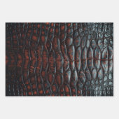 Luxury Executive Monogram Premium Leather ラッピングペーパーシート (正面2)