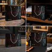 Luxury Executive Monogram Premium Leather ラージペーパーバッグ
