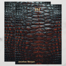 Luxury Executive Monogram Premium Leather レターヘッド