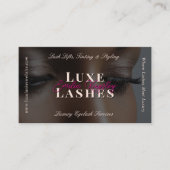 Luxury Eyelash Beauty Lash Professional Black Pink 名刺 (正面)