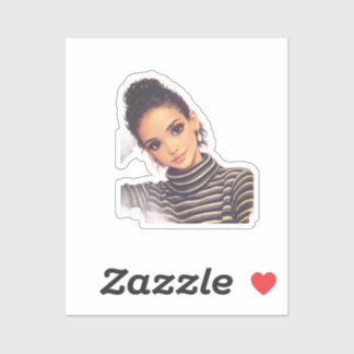 Luxury Fashion Doll – Elegant Porcelain Style  シール