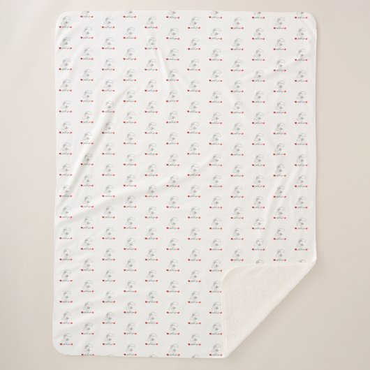 Luxury Faux Fur Sherpa Blanket シェルパブランケット (正面)