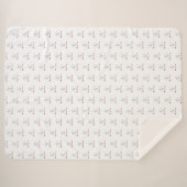 Luxury Faux Fur Sherpa Blanket シェルパブランケット (正面(横))