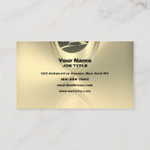 Luxury faux gold metallic style logo automotive 名刺 (裏面)
