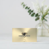 Luxury faux gold metallic style logo automotive 名刺 (スタンド正面)