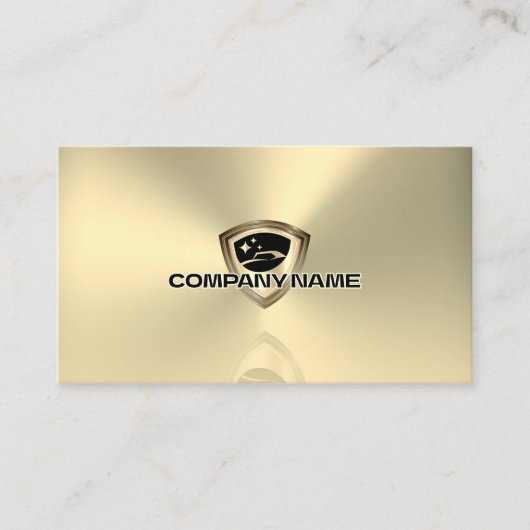 Luxury faux gold metallic style logo automotive 名刺 (正面)
