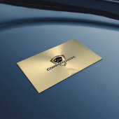 Luxury faux gold metallic style logo automotive 名刺