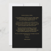 Luxury Faux Golden Fancy Calligraphy Photo セーブザデート (裏面)