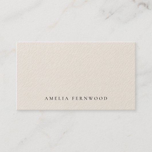 Luxury Faux Leather Certified Accountant QR Code 名刺 (正面)