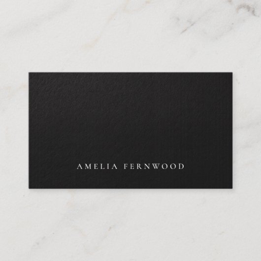 Luxury Faux Leather Certified Accountant QR Code 名刺 (正面)