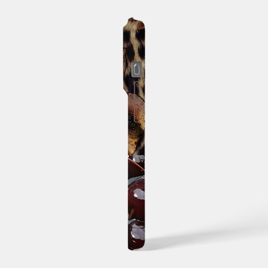 Luxury Floral Aesthetic Phone Case iPhoneケース (左側面)