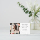 Luxury Floral Arch Photo Stylish Interior Designer 名刺 (スタンド正面)