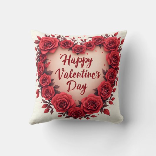 Luxury Floral Beautiful Love Modern Collection クッション (裏面)