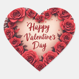 Luxury Floral Beautiful Love Modern Collection ハートシール