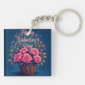 Luxury Floral Beautiful Love Popular Collection キーホルダー (裏面)