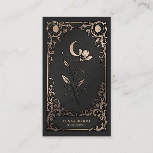 Luxury Floral | Celestial Moon Flower 名刺 (正面)