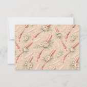 Luxury Floral Nail Artist Business サンキューカード (裏面)