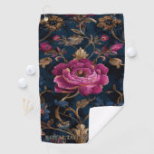 Luxury Floral Vintage Royal ゴルフタオル (インサイチュ)