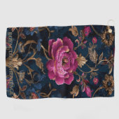 Luxury Floral Vintage Royal ゴルフタオル (横)