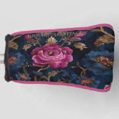 Luxury Floral Vintage Royal ゴルフヘッドカバー (正面)