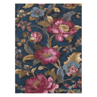 Luxury Floral Vintage Royal テーブルクロス