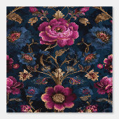 Luxury Floral Vintage Royal 壁紙 (正面)