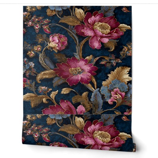Luxury Floral Vintage Royal 壁紙 (ほどく)