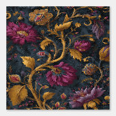 Luxury Floral Vintage Royal Saffron 壁紙 (正面)