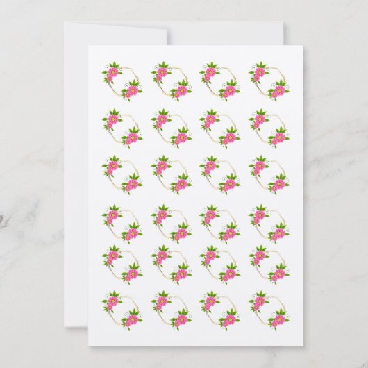 Luxury Floral Wedding Invitation – Customizable 招待状 (裏面)