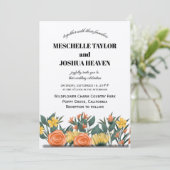 Luxury Floral Wedding Invitation – Customizable 招待状 (スタンド正面)