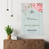 Luxury Floral Wedding Welcome Acrylic Sign アクリルサイン