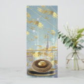 Luxury Foil Easter Menu Card メニュー (スタンド正面)