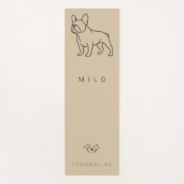 Luxury French Bulldog Yoga Mat | Custom Pet Name ヨガマット