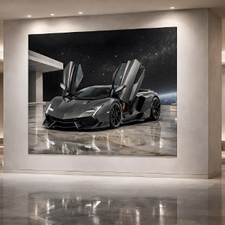 Luxury Futuristic Hypercar Art  カード