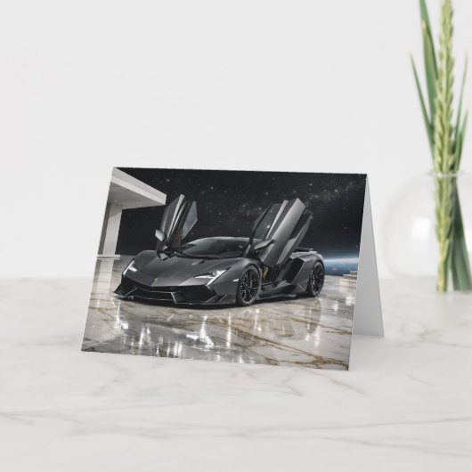 Luxury Futuristic Hypercar Art  カード (正面)