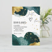 Luxury Galaxy Wedding - "Just Love" Starry Party 招待状 (スタンド正面)