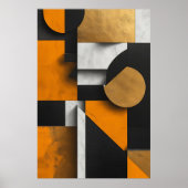 Luxury Geometric Composition ポスター (正面)