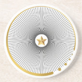 Luxury Geometric Gold コースター (正面)