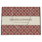 Luxury Geometric Pattern Paper Gift Bag ラージペーパーバッグ (正面)