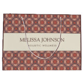 Luxury Geometric Pattern Paper Gift Bag ラージペーパーバッグ (裏面)