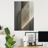 Luxury Geometric Texture ポスター (ホームオフィス)