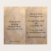 Luxury Gilded Zenith Lawyer Book Fold Business 名刺 (内部フラット)